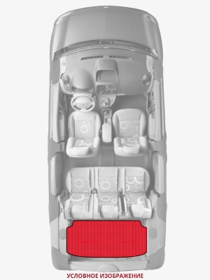 ЭВА коврики «Queen Lux» багажник для Skoda Fabia Praktik